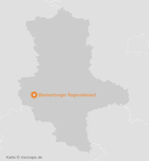 Karte Sachsen-Anhalt: Blankenburger Regensteinlauf, Blankenburg