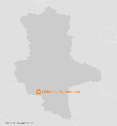 Karte Sachsen-Anhalt: Südharzer Regionalmarkt, Sangerhausen