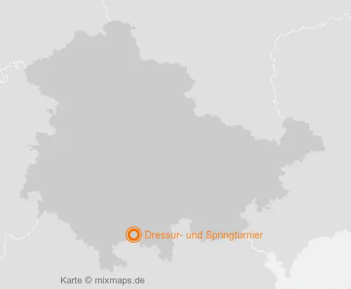 Karte Thüringen: Dressur- und Springturnier, Eisfeld