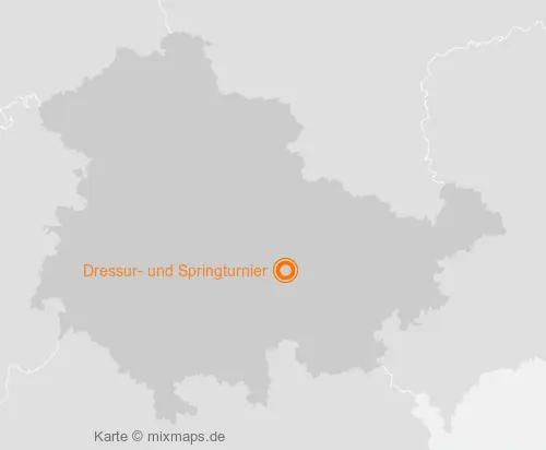 Karte Thüringen: Dressur- und Springturnier, Großkochberg