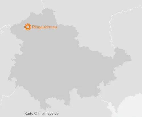 Karte Thüringen: Ringaukirmes, Leinefelde-Worbis