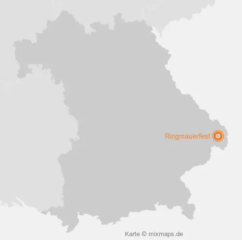 Karte Bayern: Ringmauerfest, Waldkirchen