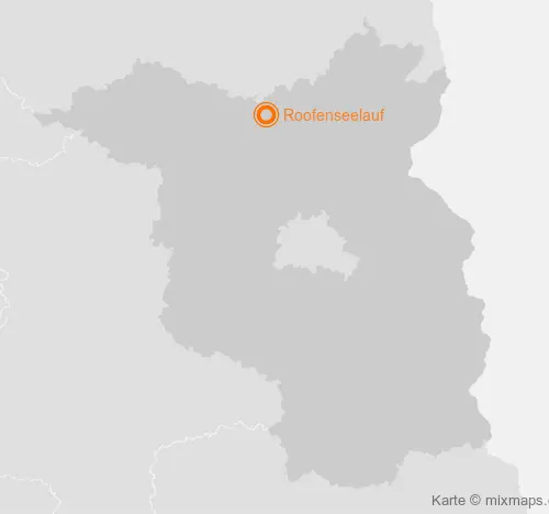 Karte Brandenburg: Roofenseelauf, Menz