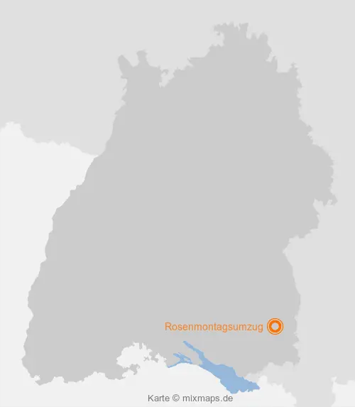 Karte Baden-Württemberg: Rosenmontagsumzug, Bad Wurzach