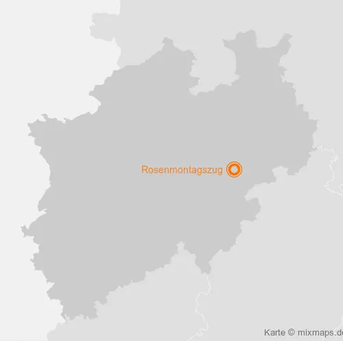 Karte Nordrhein-Westfalen: Rosenmontagszug, Rüthen