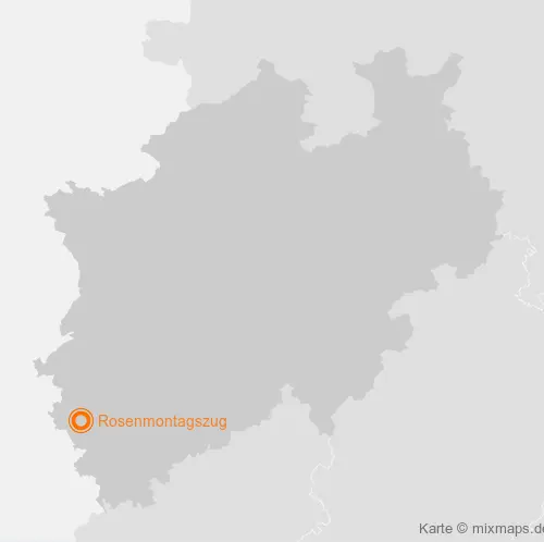 Karte Nordrhein-Westfalen: Rosenmontagszug, Stolberg (Rheinland)