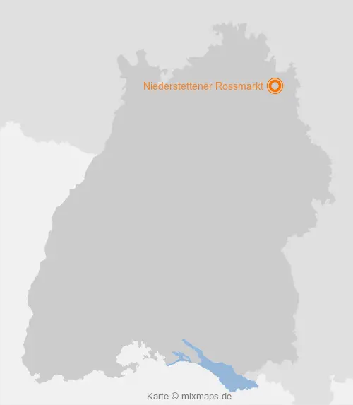 Karte Baden-Württemberg: Niederstettener Rossmarkt, Niederstetten