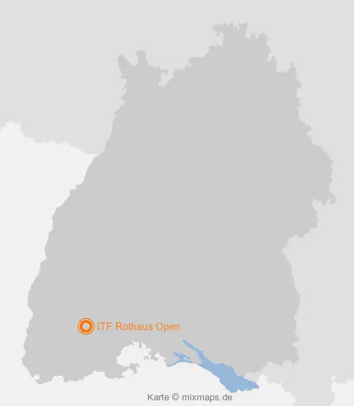 Karte Baden-Württemberg: ITF Rothaus Open, Hinterzarten