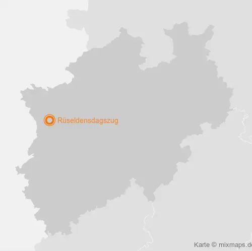 Karte Nordrhein-Westfalen: Rüseldensdagszug, Issum