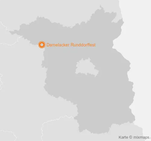 Karte Brandenburg: Damelacker Runddorffest, Damelack