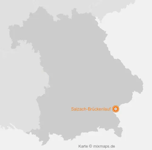 Karte Bayern: Salzach-Brückenlauf, Burghausen