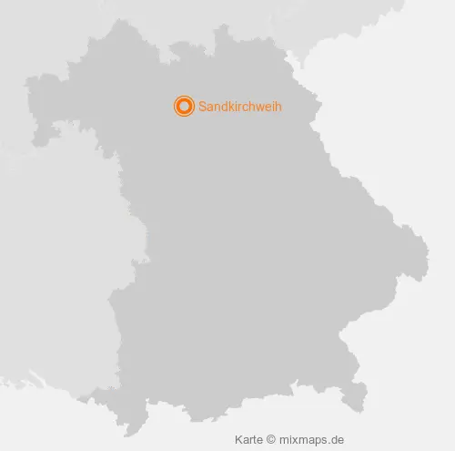 Karte Bayern: Sandkirchweih, Bamberg