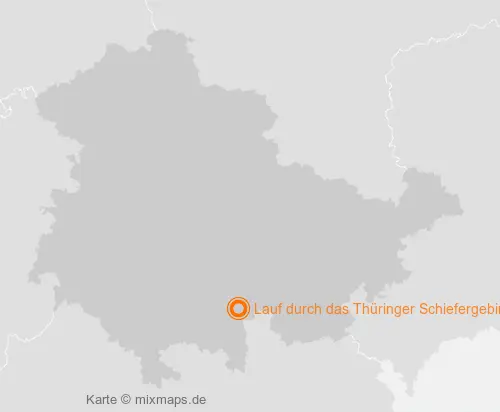 Karte Thüringen: Lauf durch das Thüringer Schiefergebirge, Schmiedefeld