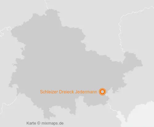 Karte Thüringen: Schleizer Dreieck Jedermann, Schleiz