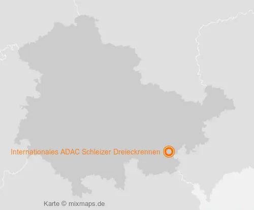 Karte Thüringen: Internationales ADAC Schleizer Dreieckrennen, Schleiz