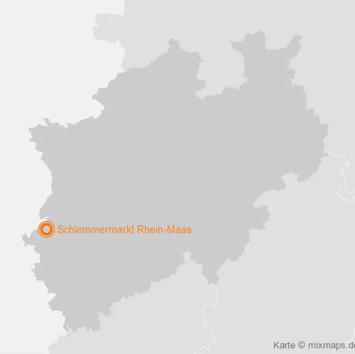 Karte Nordrhein-Westfalen: Schlemmermarkt Rhein-Maas, Wassenberg