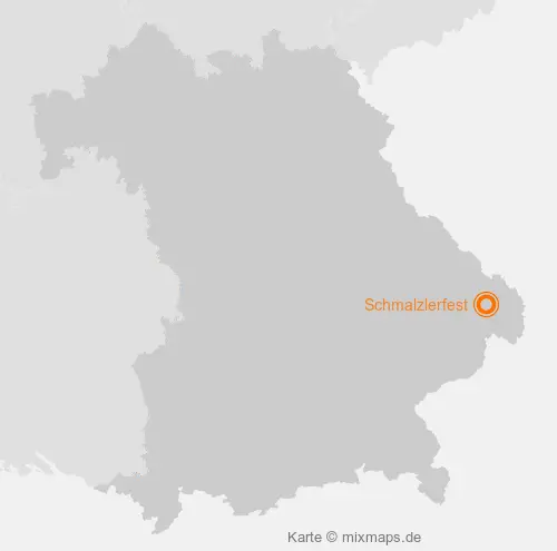 Karte Bayern: Schmalzlerfest, Perlesreut