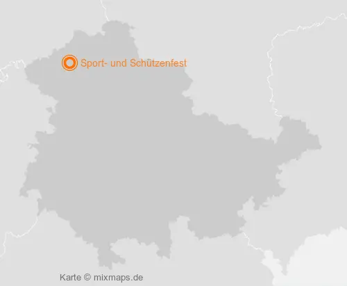 Karte Thüringen: Sport- und Schützenfest, Breitenbach