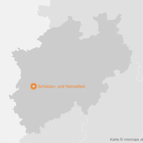 Karte Nordrhein-Westfalen: Schützen- und Heimatfest, Vorst