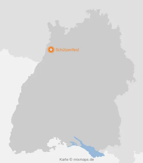 Karte Baden-Württemberg: Schützenfest, Graben-Neudorf