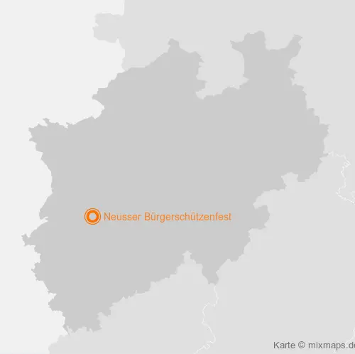 Karte Nordrhein-Westfalen: Neusser Bürgerschützenfest, Neuss