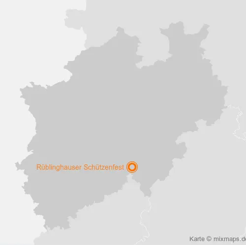 Karte Nordrhein-Westfalen: Rüblinghauser Schützenfest, Rüblinghausen