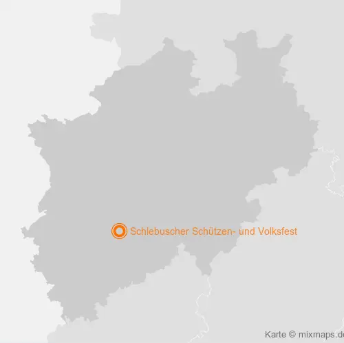 Karte Nordrhein-Westfalen: Schlebuscher Schützen- und Volksfest, Leverkusen