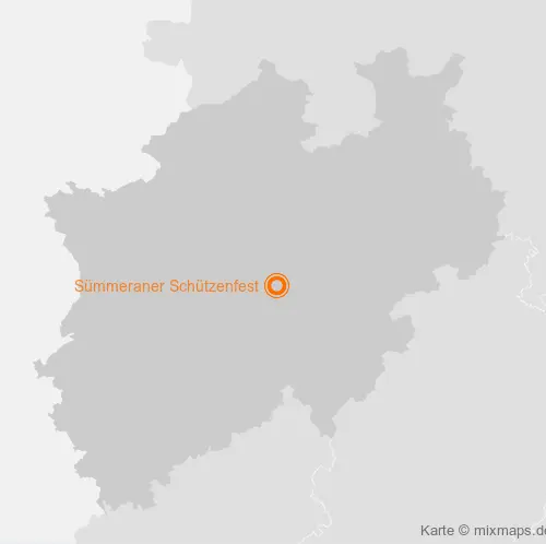 Karte Nordrhein-Westfalen: Sümmeraner Schützenfest, Sümmern