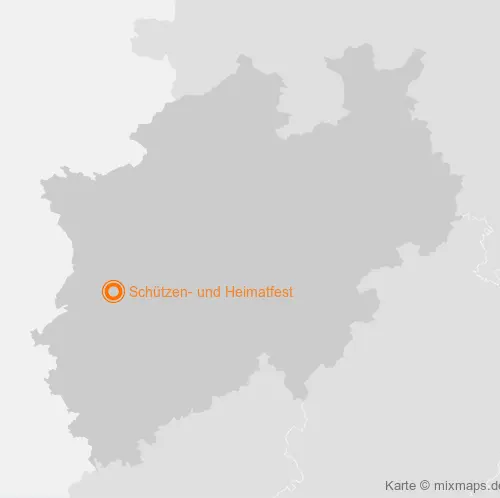 Karte Nordrhein-Westfalen: Schützen- und Heimatfest, Willich