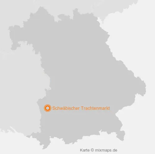 Karte Bayern: Schwäbischer Trachtenmarkt, Krumbach