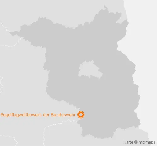 Karte Brandenburg: Internationaler Militärischer Segelflugwettbewerb der Bundeswehr, Schönewalde