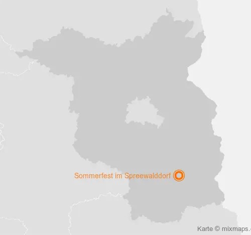 Karte Brandenburg: Sommerfest im Spreewalddorf, Lehde