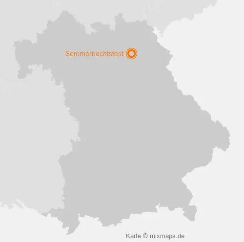 Karte Bayern: Sommernachtsfest, Bayreuth