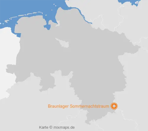 Karte Niedersachsen: Braunlager Sommernachtstraum, Braunlage