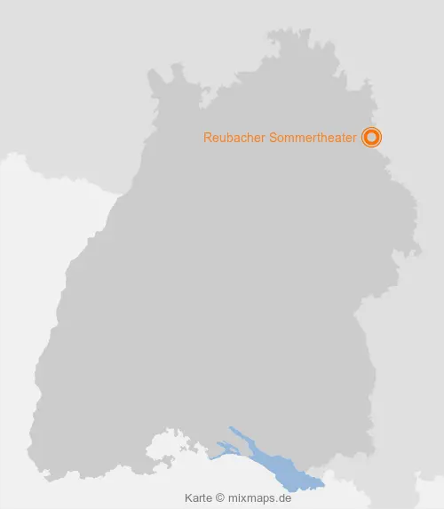 Karte Baden-Württemberg: Reubacher Sommertheater, Rot am See