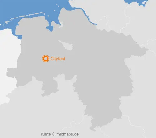 Karte Niedersachsen: Cityfest, Cloppenburg