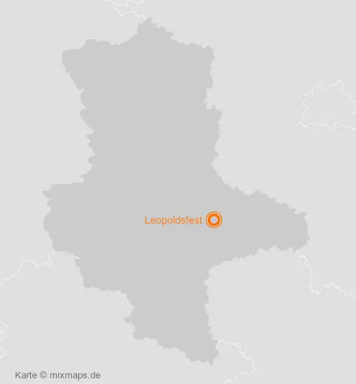 Karte Sachsen-Anhalt: Leopoldsfest, Dessau