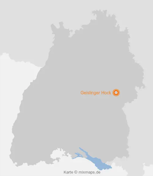 Karte Baden-Württemberg: Geislinger Hock, Geislingen an der Steige