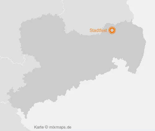 Karte Sachsen: Stadtfest, Hoyerswerda