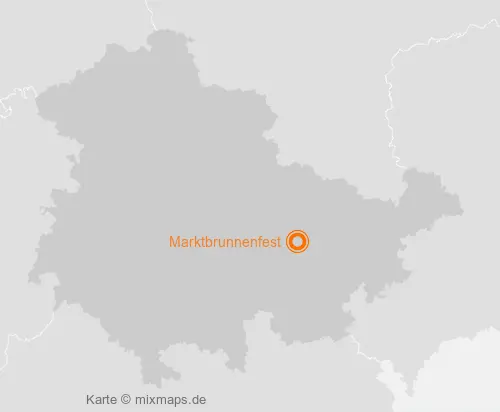 Karte Thüringen: Marktbrunnenfest, Kahla