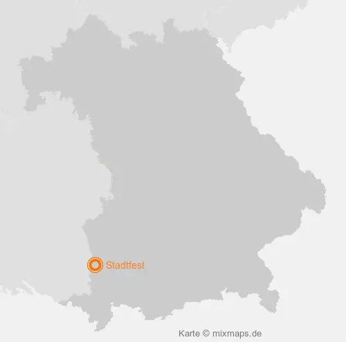 Karte Bayern: Stadtfest, Memmingen
