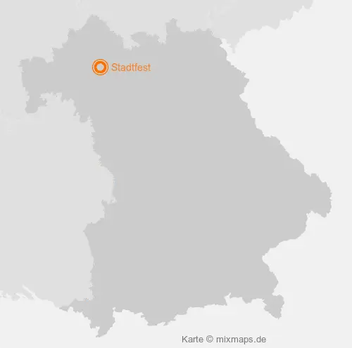 Karte Bayern: Stadtfest, Schweinfurt