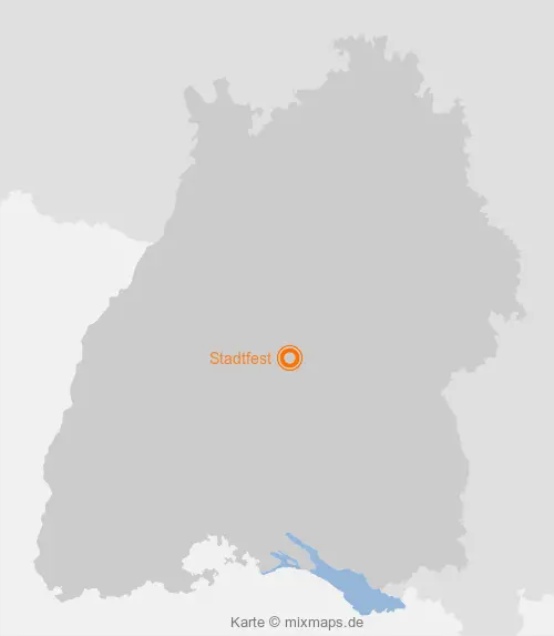 Karte Baden-Württemberg: Stadtfest, Tübingen