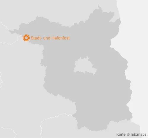 Karte Brandenburg: Stadt- und Hafenfest, Wittenberge