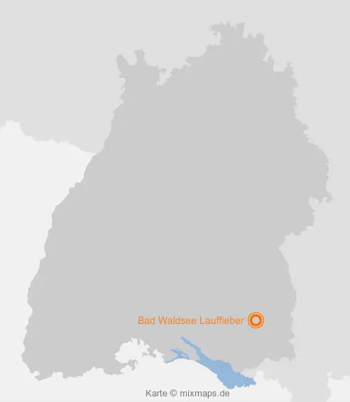 Karte Baden-Württemberg: Bad Waldsee Lauffieber, Bad Waldsee