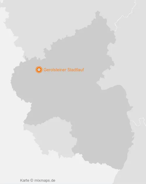 Karte Rheinland-Pfalz: Gerolsteiner Stadtlauf, Gerolstein