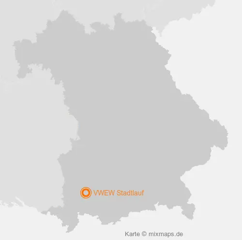 Karte Bayern: VWEW Stadtlauf, Kaufbeuren