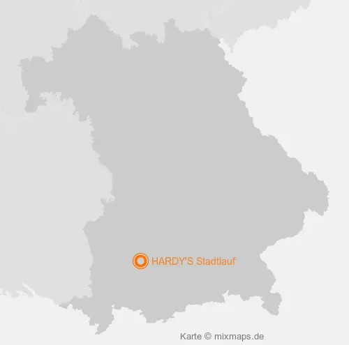 Karte Bayern: HARDY'S Stadtlauf, Landsberg am Lech