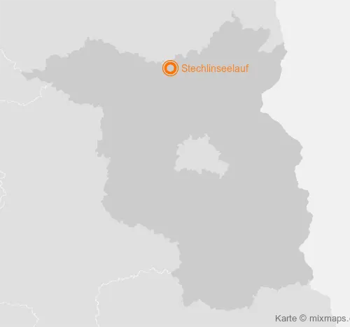 Karte Brandenburg: Stechlinseelauf, Neuglobsow