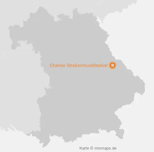 Karte Bayern: Chamer Straßenmusikfestival, Cham